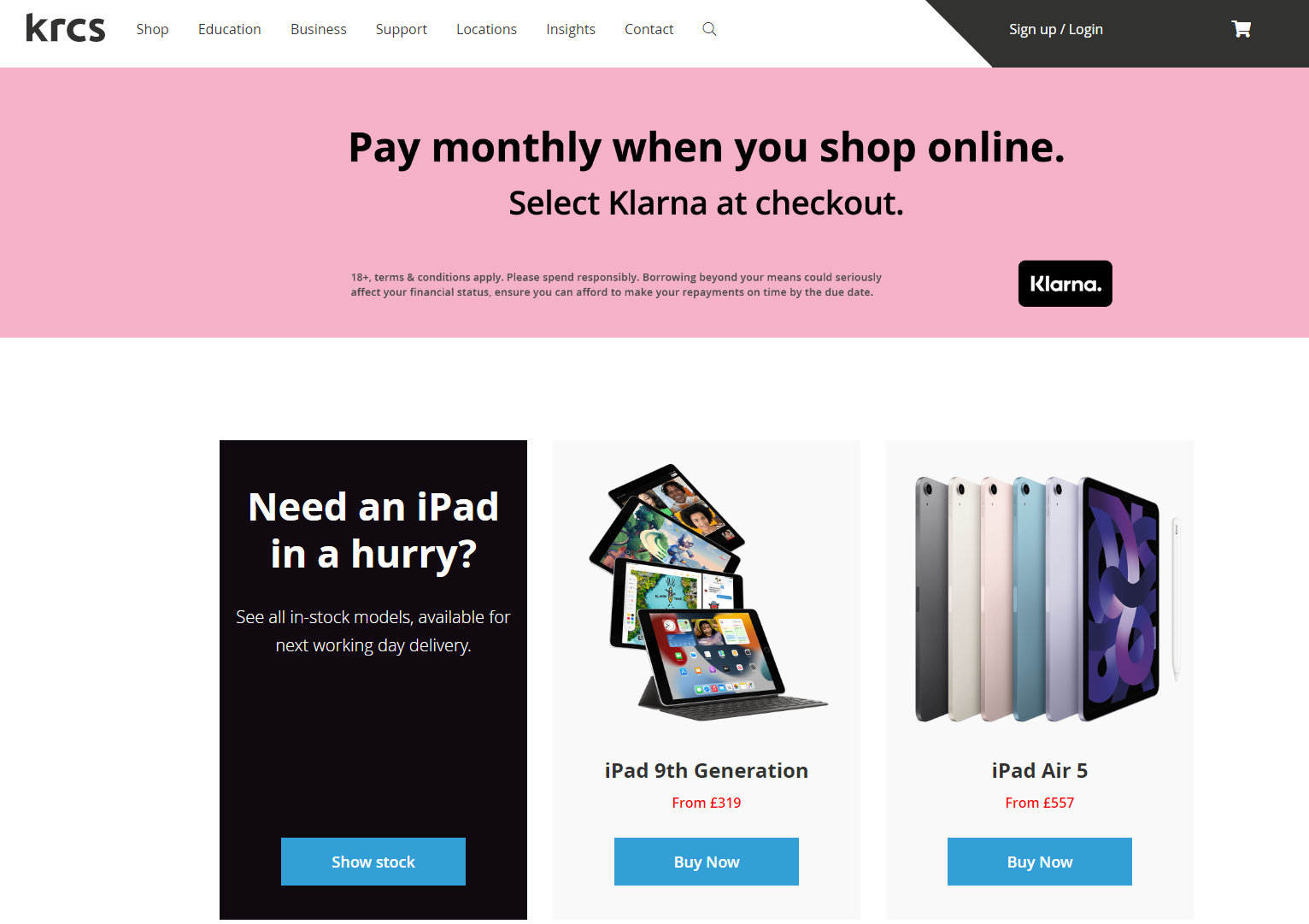 iPads Top 4 Pay Weekly, Pay Monthly & Bad Credit Options Catalogues