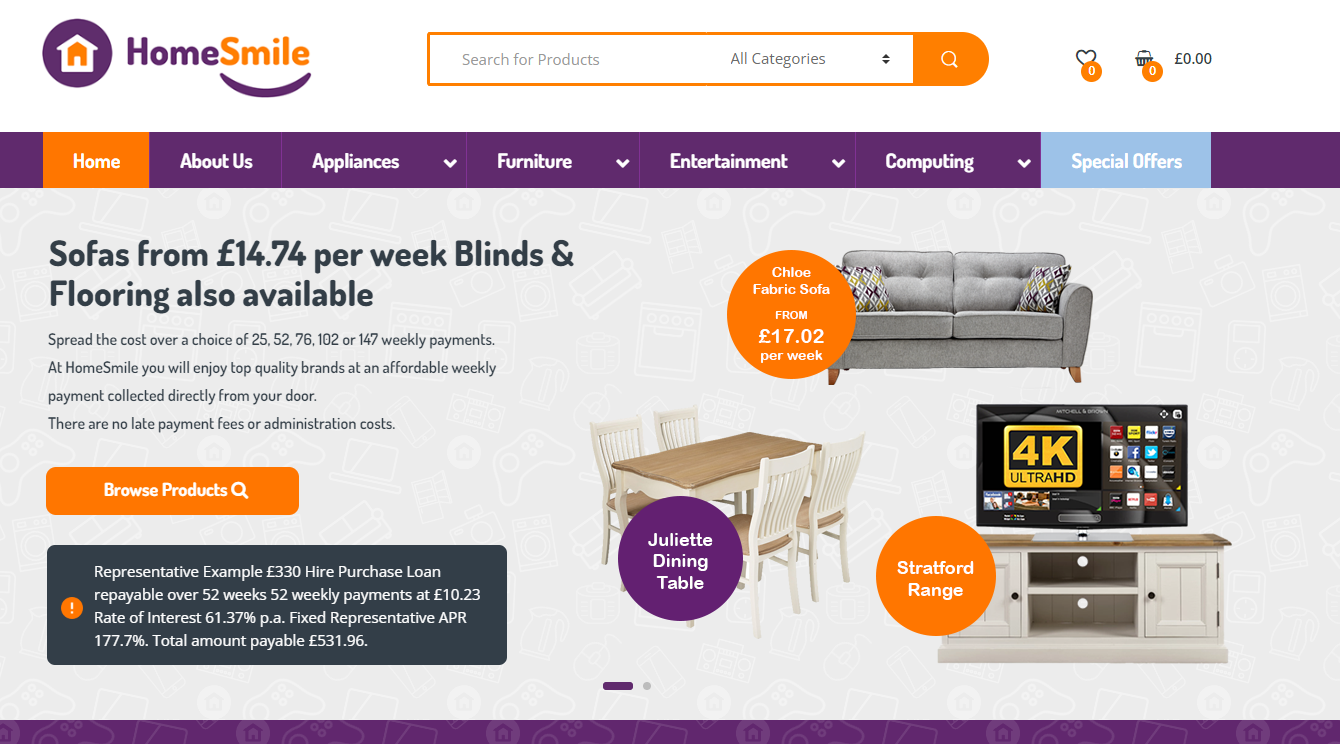 Furniture Pay Weekly, Pay Monthly & Bad Credit Options Catalogues