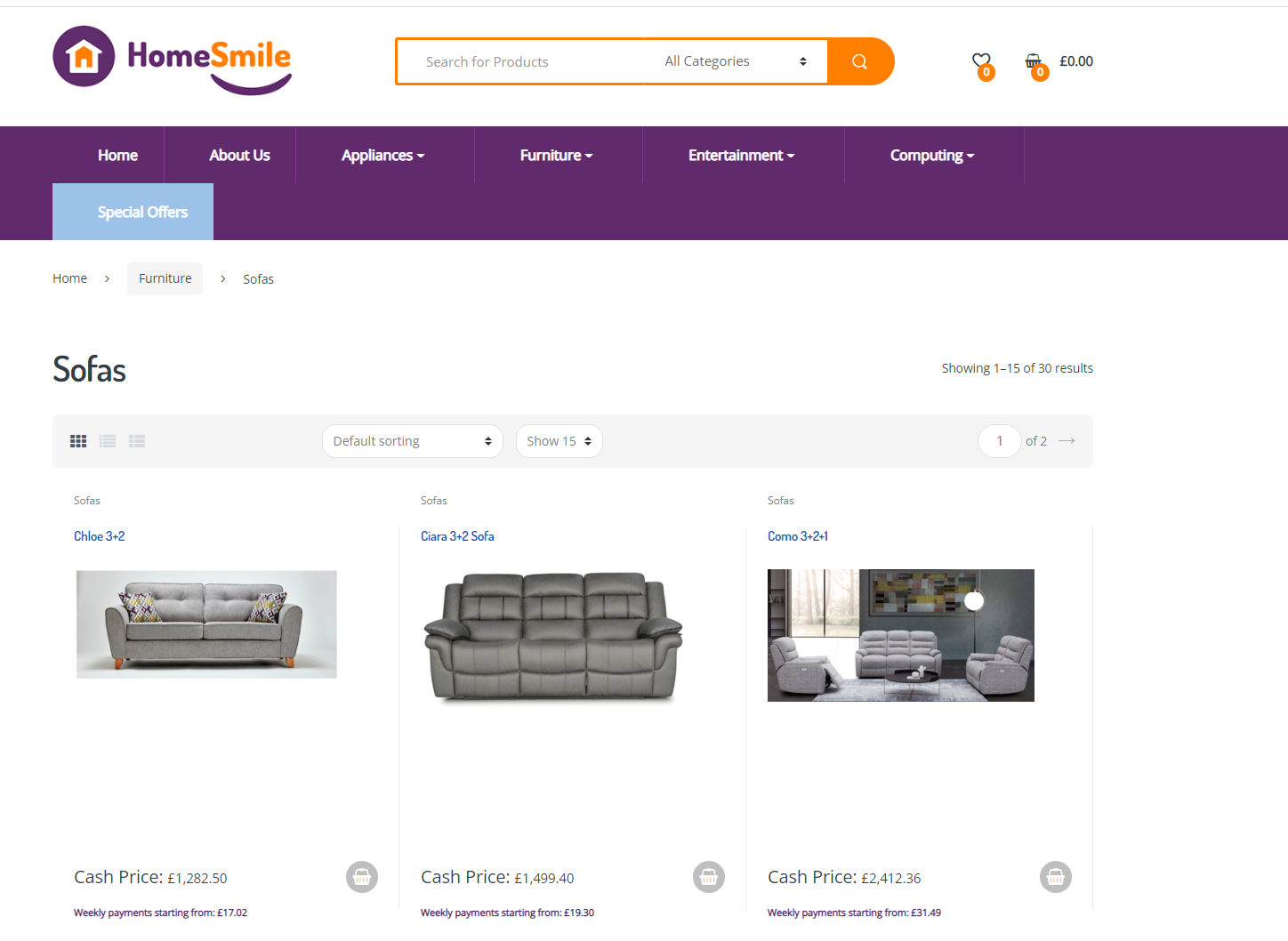 Sofas Top 8 Pay Weekly, Pay Monthly & Bad Credit Options Catalogues