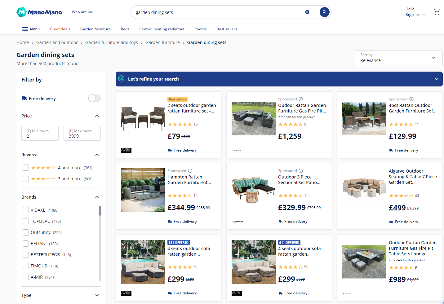 Garden Furniture Pay Weekly, Pay Monthly & Bad Credit Options