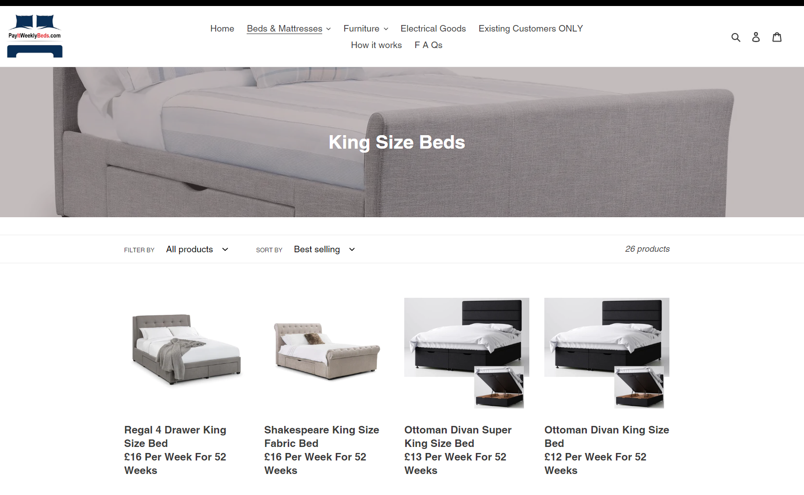 Beds Top 5 Pay Weekly, Pay Monthly & Bad Credit Options Catalogues